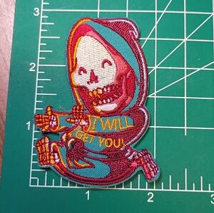 2/$10 Get You Colorful Skeleton Embroidered Patch
